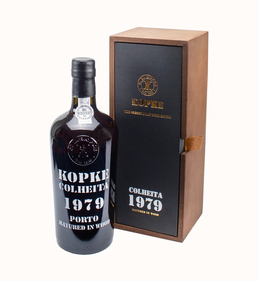 1979 metų vynas. KOPKE Colheita 1979 portas